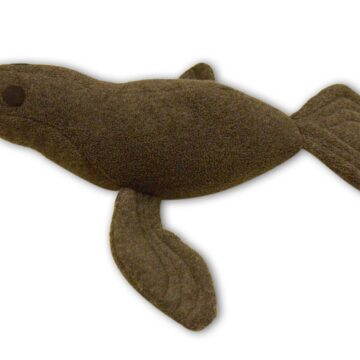 Kuscheltier Robby-Robbe in dunkelgrau